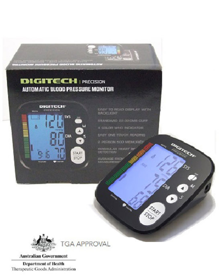 Professional Automatic Blood Pressure Monitor with Backlight - 42cm Cuff image 1