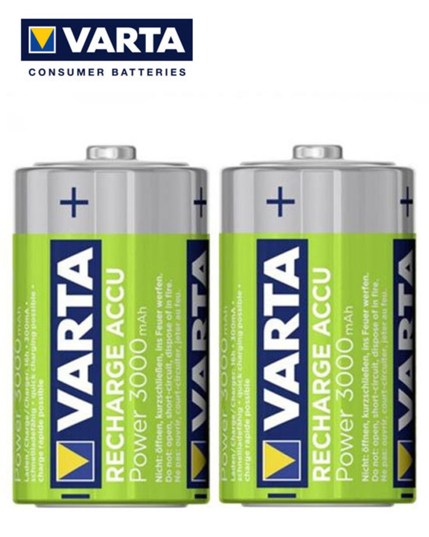VARTA D 3000mAh Pre-Charged NIMH Rechargeable Battery image 2