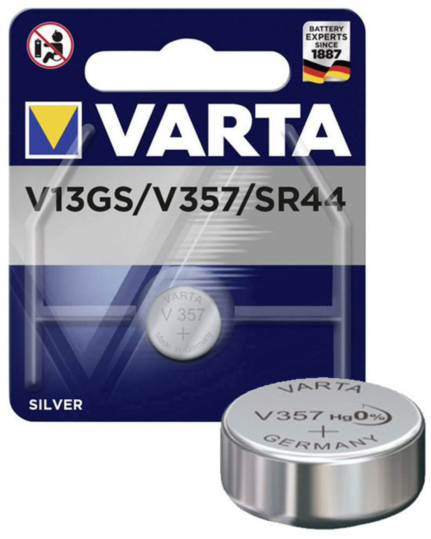 VARTA 303 357 SR44 SR44W V13GS Button Battery image 0