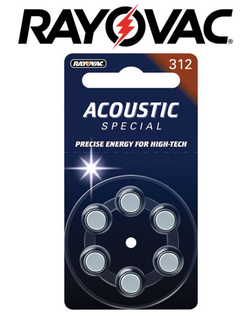 RAYOVAC Size 312 PR41 Hearing Aid Batteries image 0