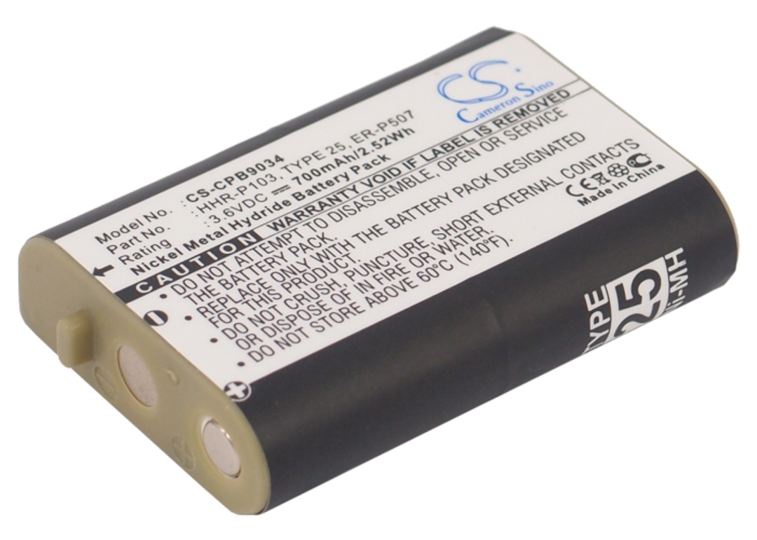 PANASONIC HHR-P103 TYPE 25 Cordless Phone Battery image 0