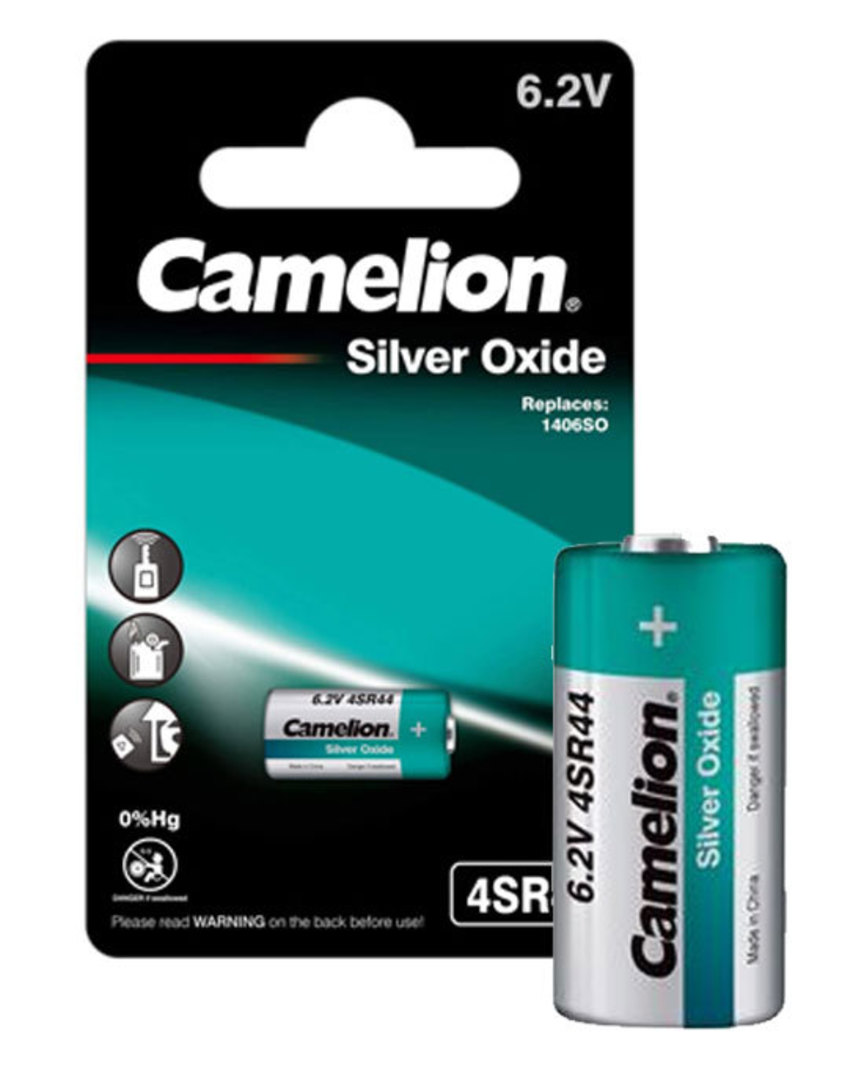 CAMELION 4SR44 PX28 6.2V Silver Oxide Battery image 0