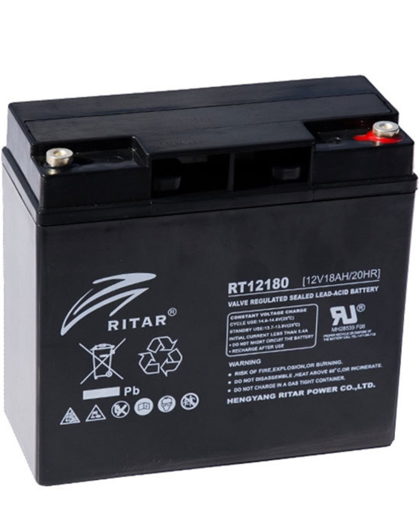 RITAR RT12180 12V 18AH SLA battery F13 Plug image 0