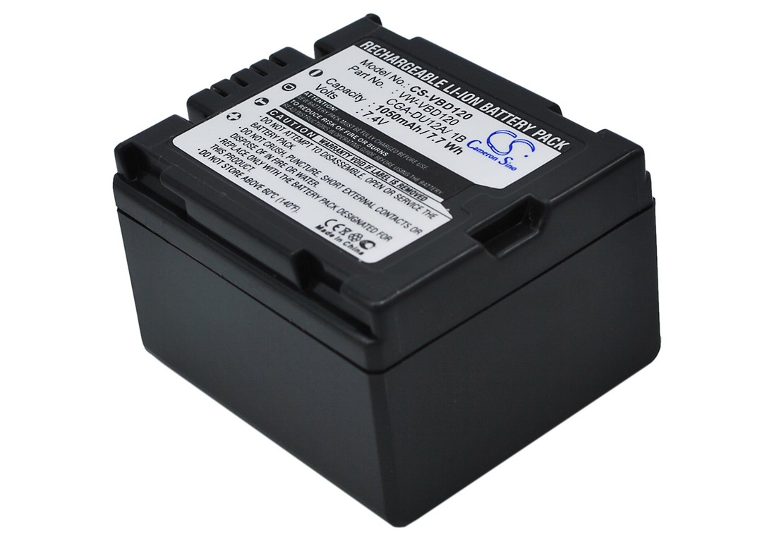 PANASONIC CGA-DU12 CGA-DU12A/1B VW-VBD120 Compatible Battery image 0