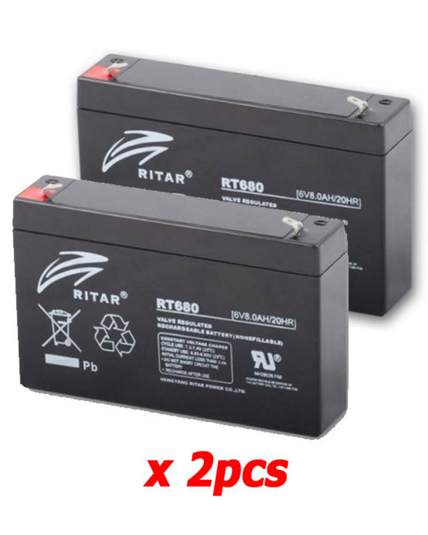 APC RBC18 Replacement RT680 SLA Battery Kit image 0