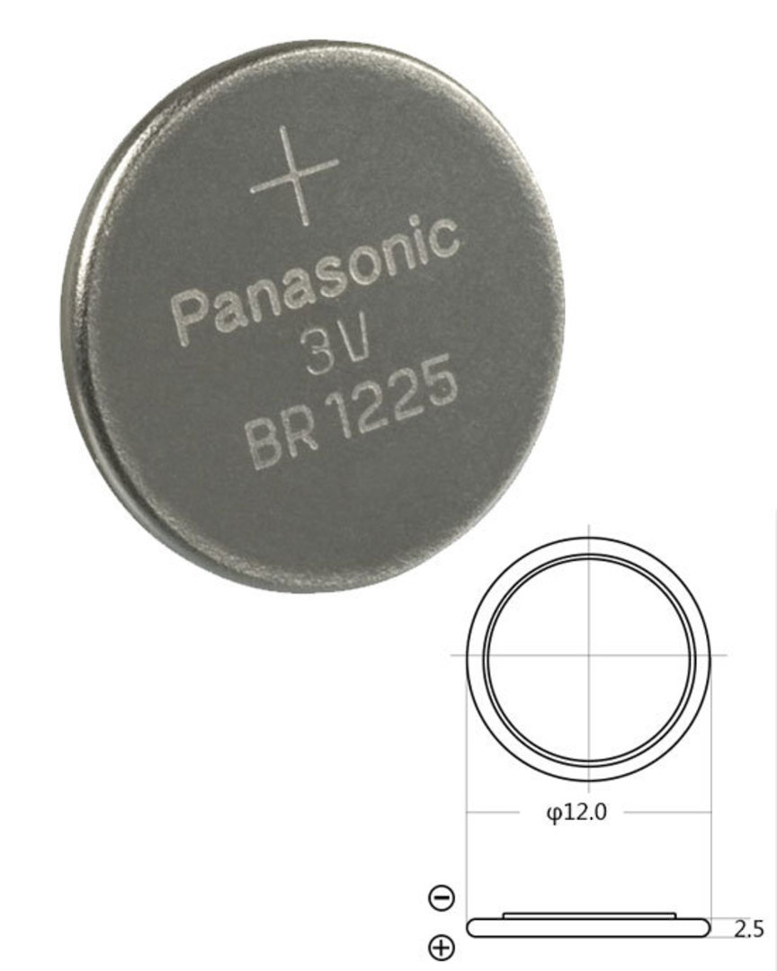 PANASONIC BR1225 Lithium Battery image 0