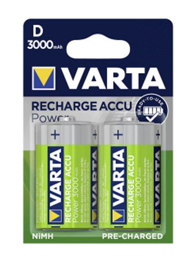 VARTA D 3000mAh Pre-Charged NIMH Rechargeable Battery image 0