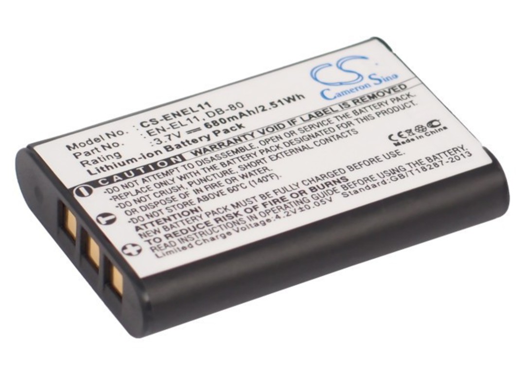 NIKON ENEL11 PENTAX DLi78 OLYMPUS Li60B Compatible Battery image 0