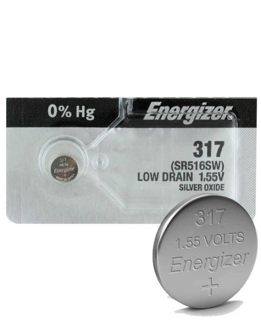 ENERGIZER 317 SR62 SR516SW SR516 Watch Battery image 0