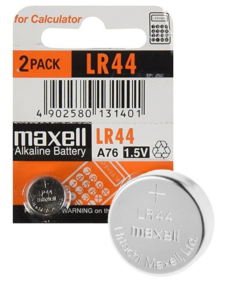 MAXELL LR44 A76 V13GA Alkaline Battery 2PK image 0