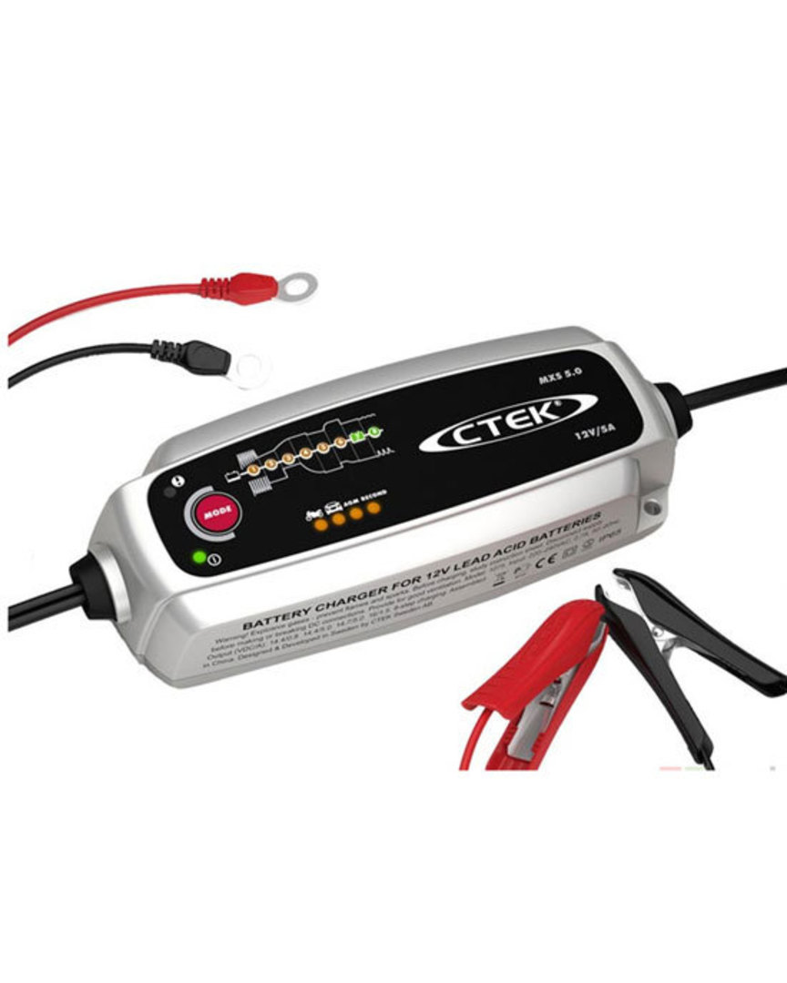 CTEK MXS 5.0 Lead - Acid Battery Charger 8 Step Fully Automatic Charging  Cycle