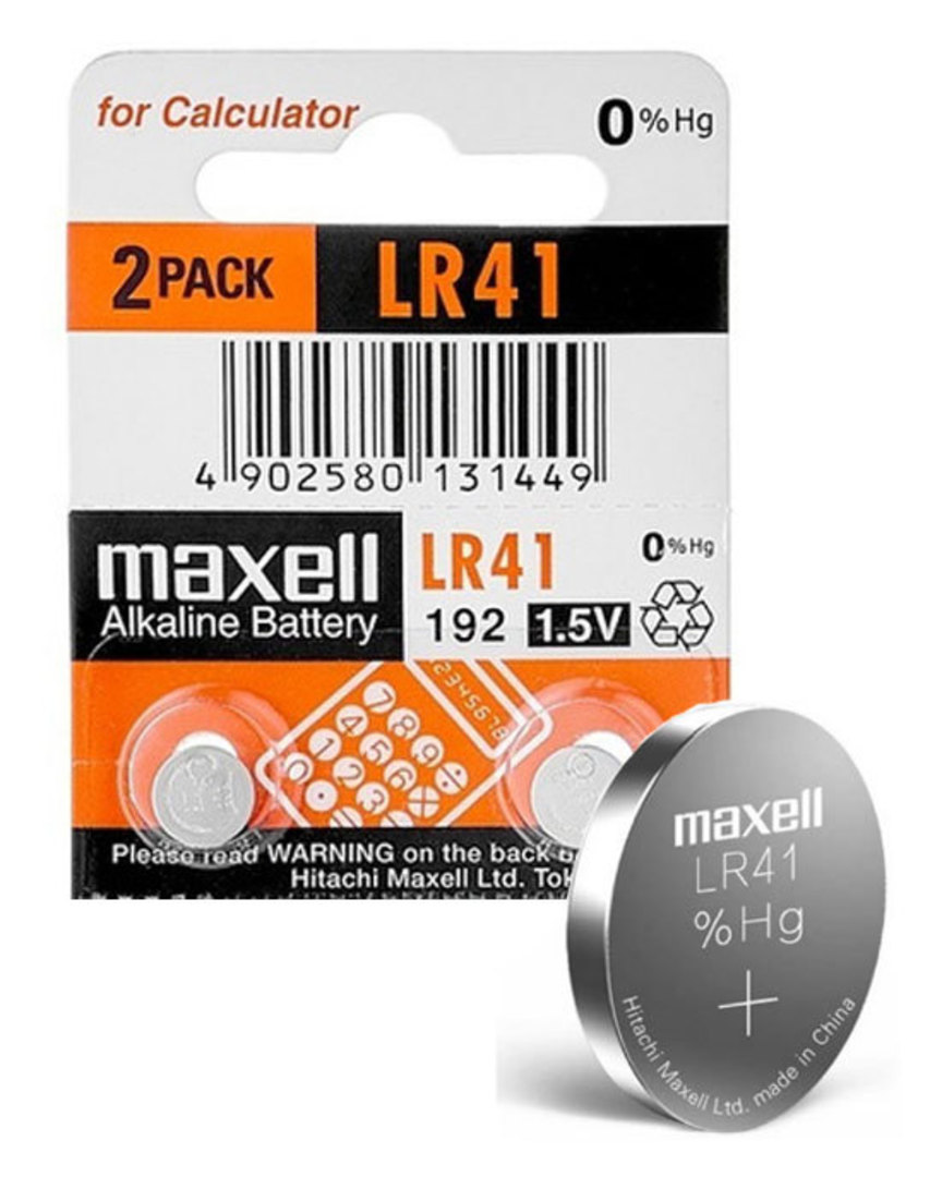 MAXELL LR41 192 Alkaline Battery 2PK image 0