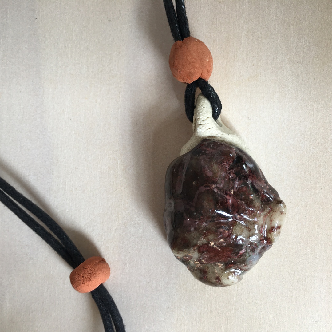 Mountain amulet with cotton cord image 2