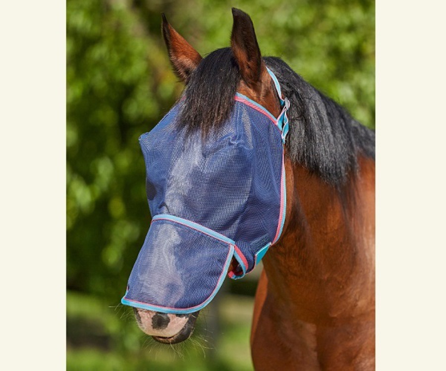 Saxon Buzz Away Fly Mask with Nose image 0