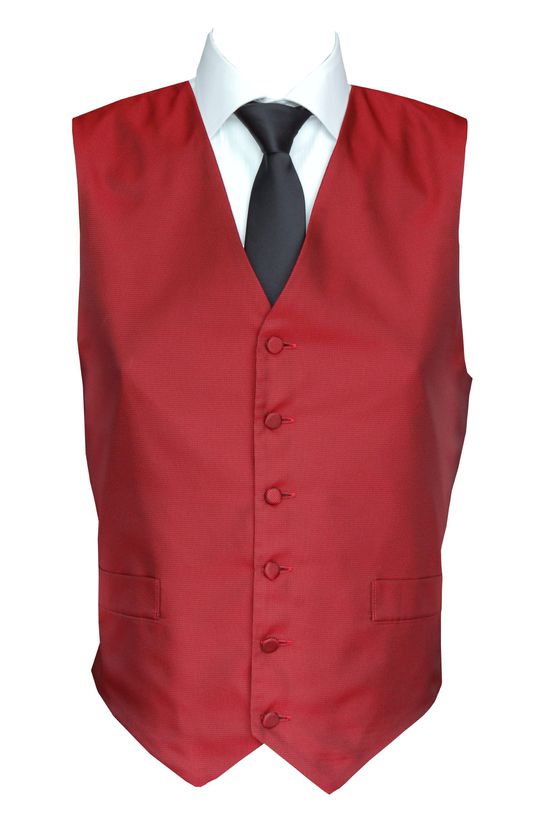 Red Windsor Waistcoat - Waistcoats - Accessories for hire - Frank Casey