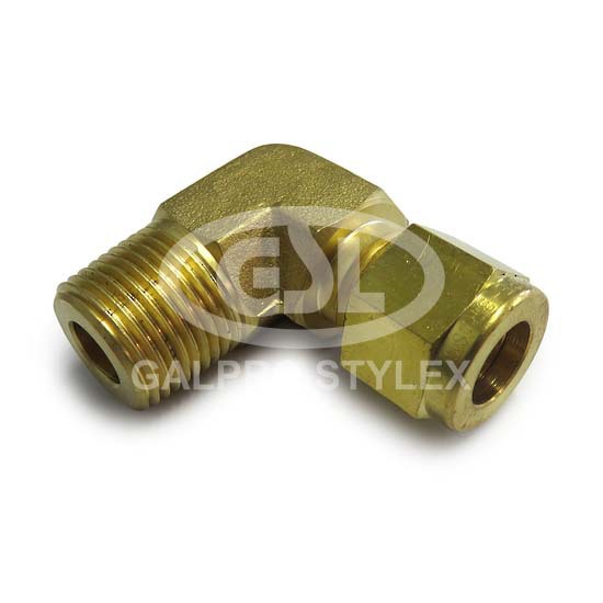 BRASS COMPRESSION MALE ELBOW 