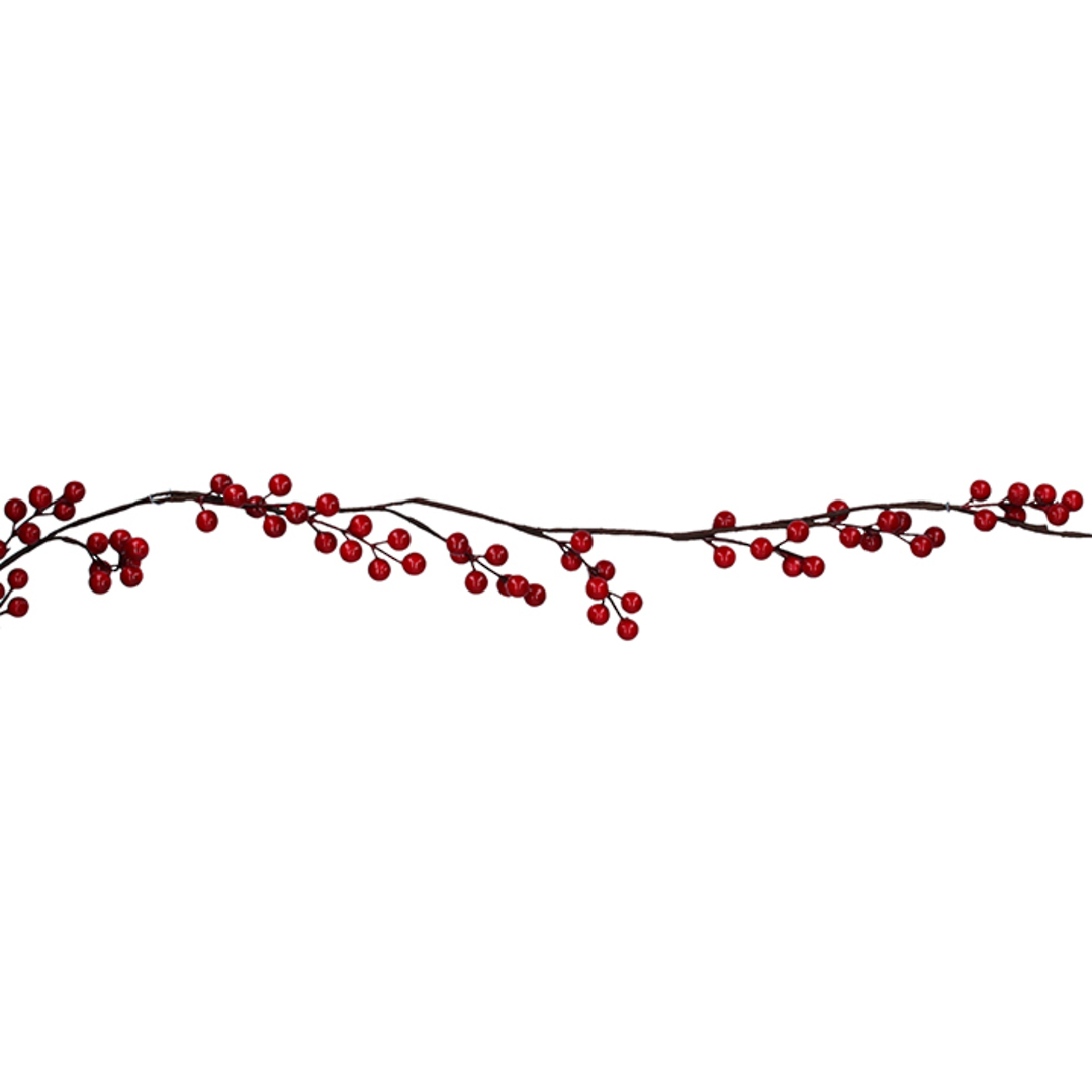 Sparse Red Berry Garland 1.63mtr image 0