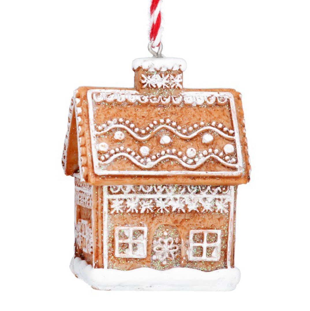 Resin Noel 3D Gingerbread House, Less Icing 6cm *ETA NOV image 0