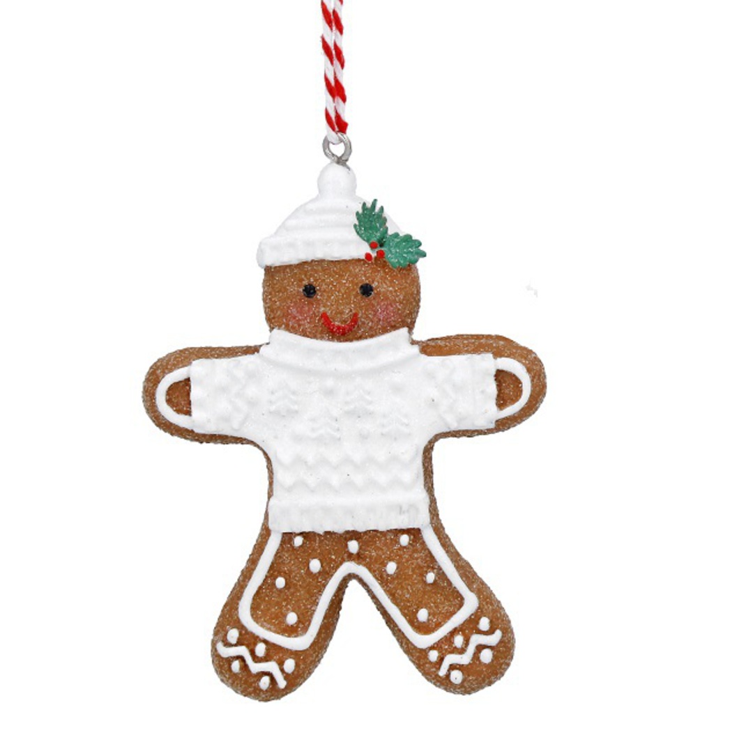 Resin Norse Cookie Man 8cm, White Jumper *ETA NOV image 0