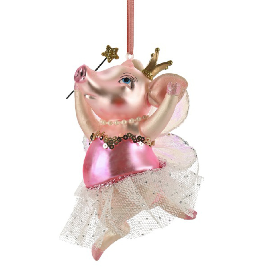 Glass Pig, Ballerina 13cm *ETA NOV image 0
