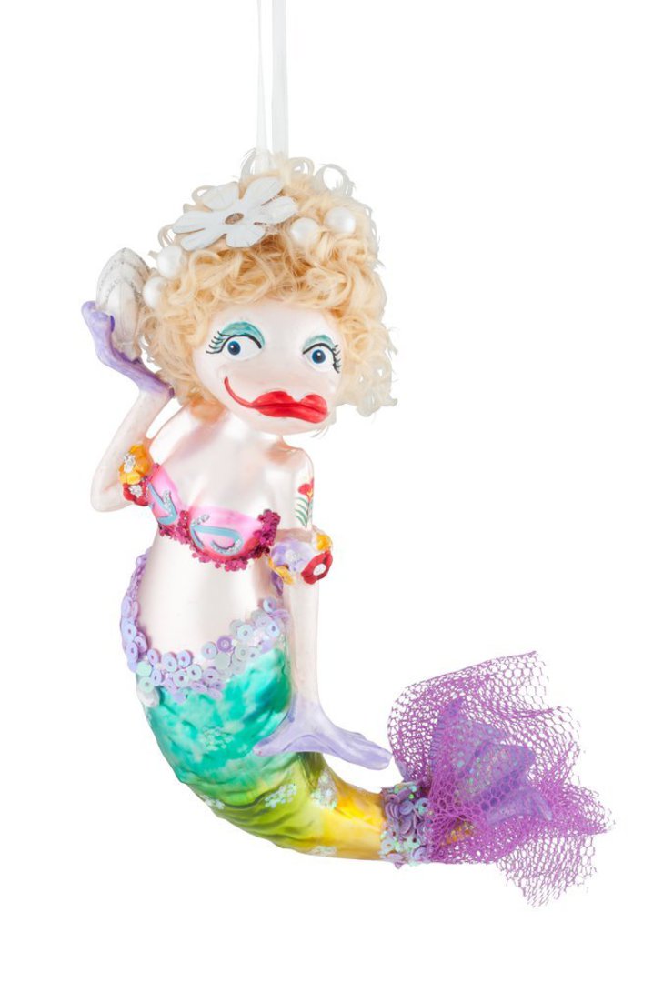 Glass Hanging Mermaid 15cm SOLD OUT image 0