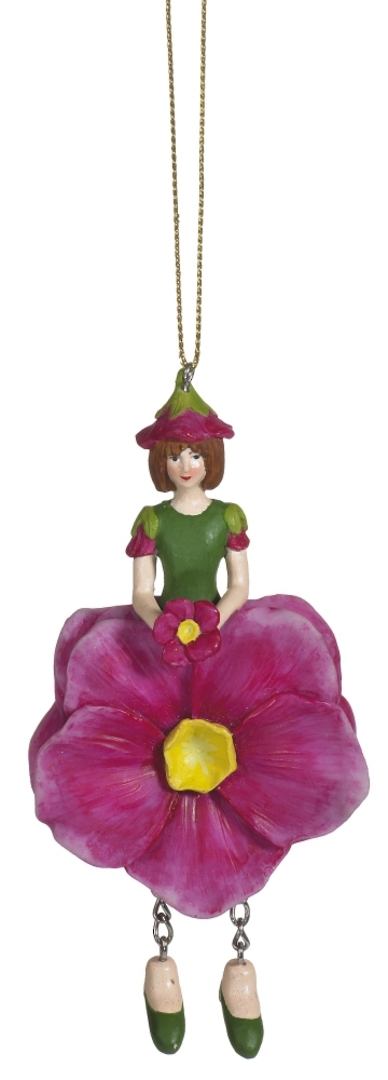 Hanging Flower Girl Primrose Dk Pink 11cm image 0
