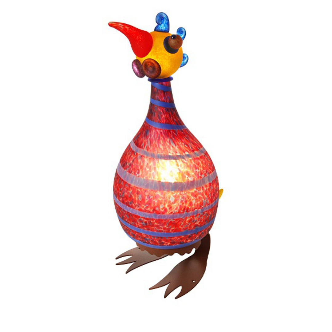Artglass Turkey with Light. Red image 0