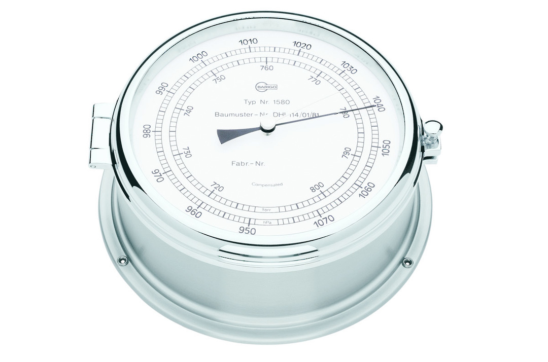 BM Marine Professional Chrome, Barometer & Clock Set 2 image 1