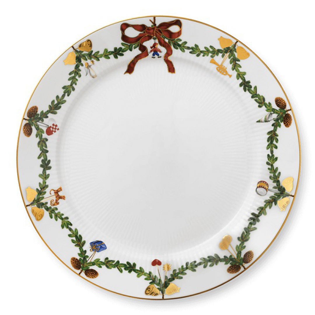 INDENT - StarFluted Christmas Dinner Plate 27cm image 0