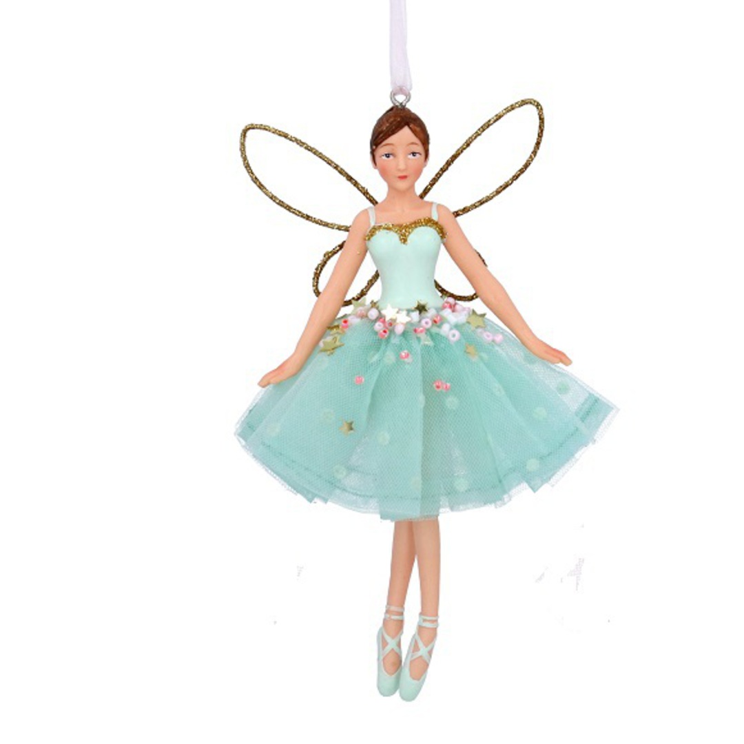 Resin Fabric Pastel Sage Fairy 14cm *ETA NOV image 0