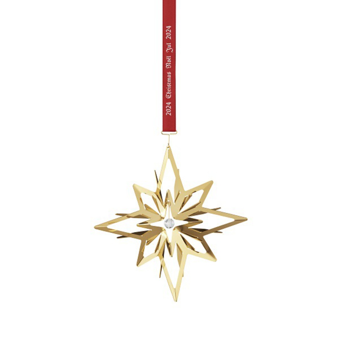 Georg Jensen Annual Ornament, Star Gold 2024 *ETA NOV image 0
