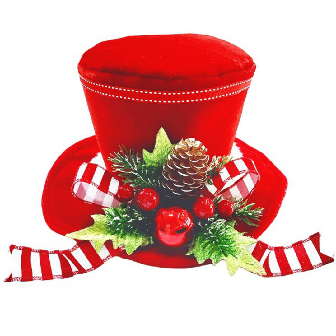 Buy One, Donate One - Maxi Fabric Red Hat, Topper 28cm *ETA NOV image 0