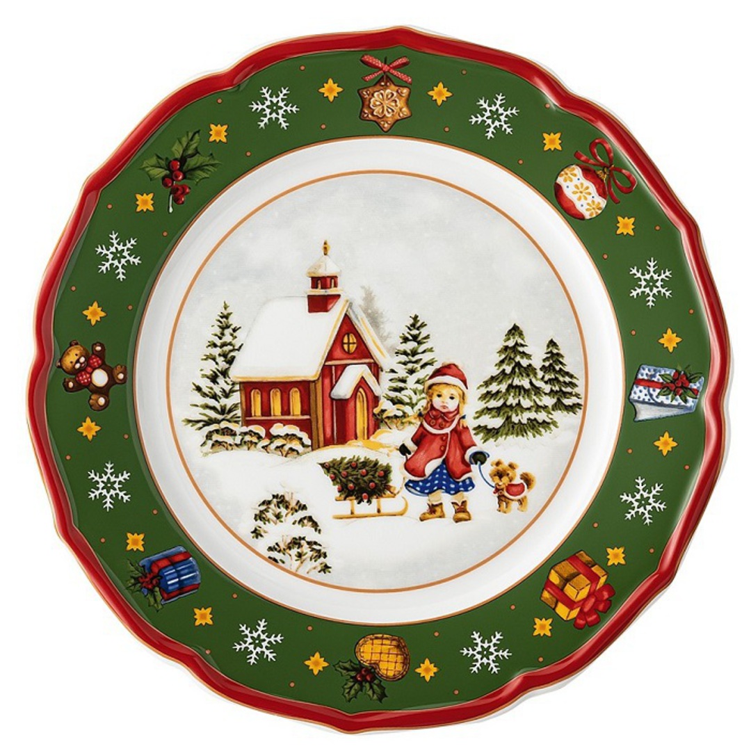 Hutschenruether Wintertime Green Plate 22cm image 0