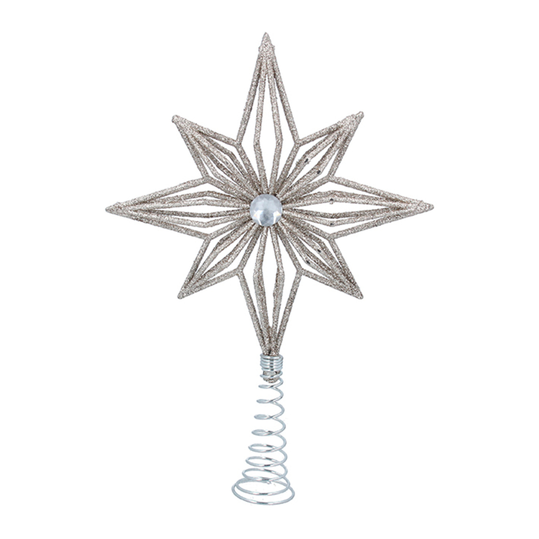 Acrylic Pale Gold Star Topper 22cm image 0