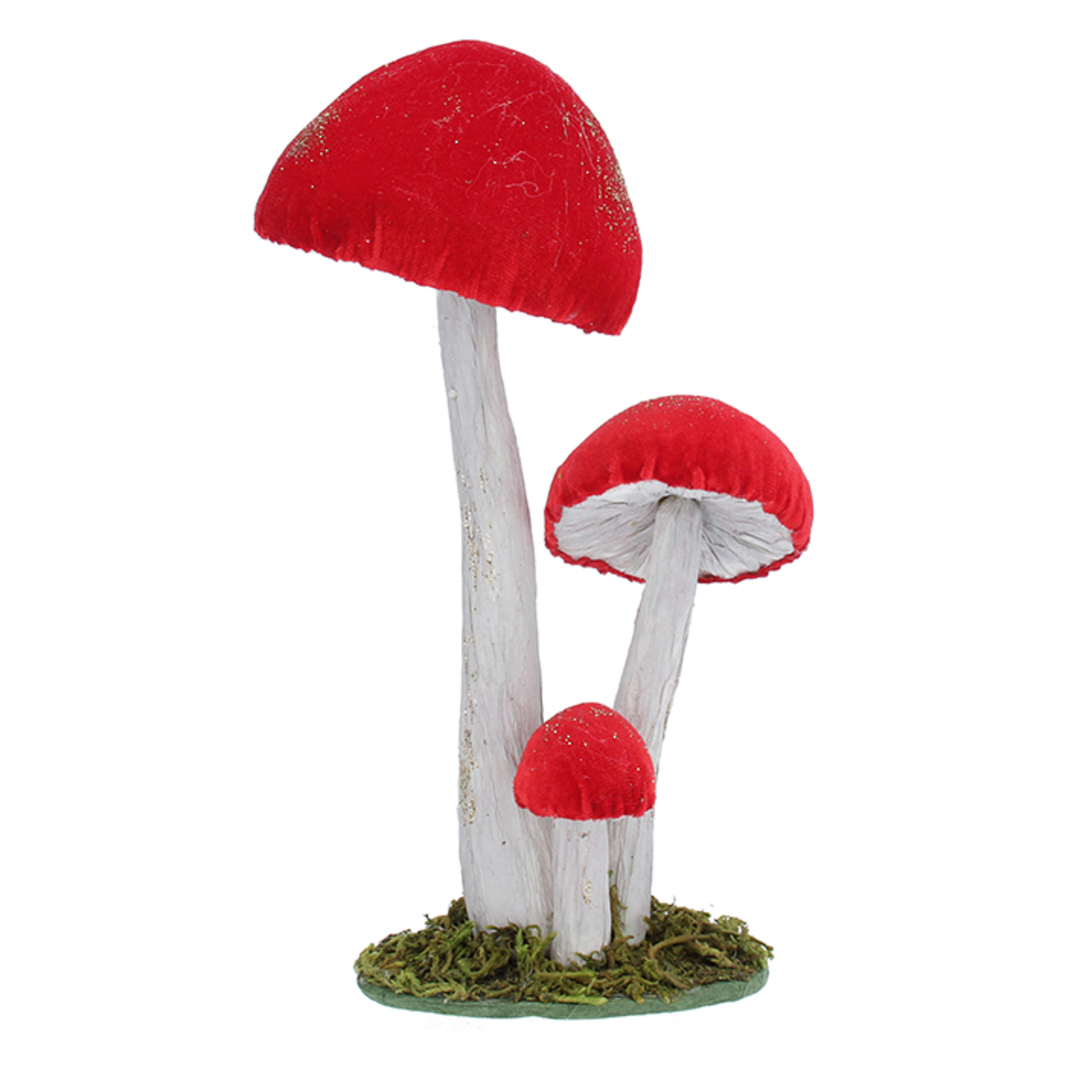 Fabric and Paper Red Toadstool 25cm image 0
