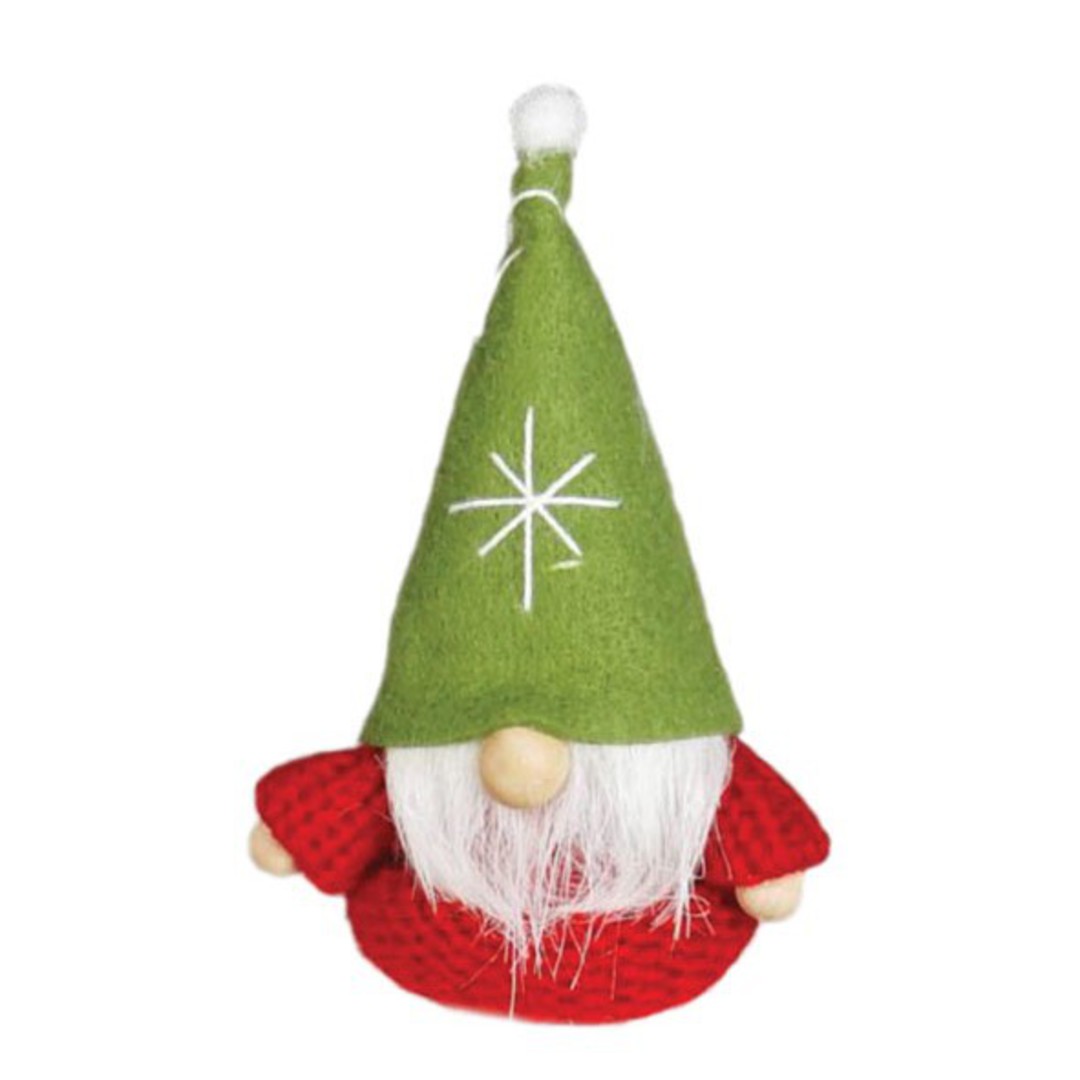 Santa Red Knit Jumper, Green Hat 10cm image 0