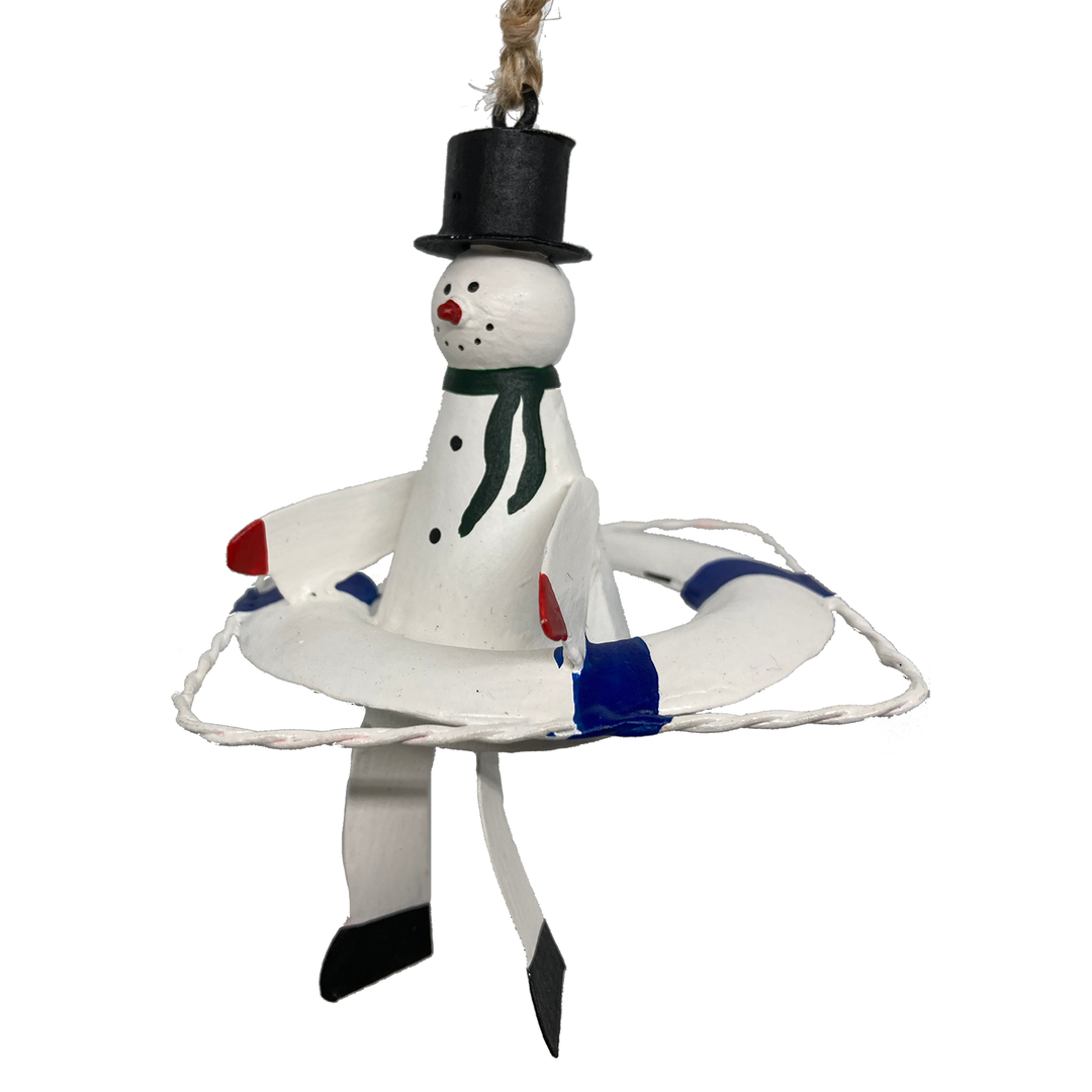 Tin Snowman, Lifebuoy 14cm image 0