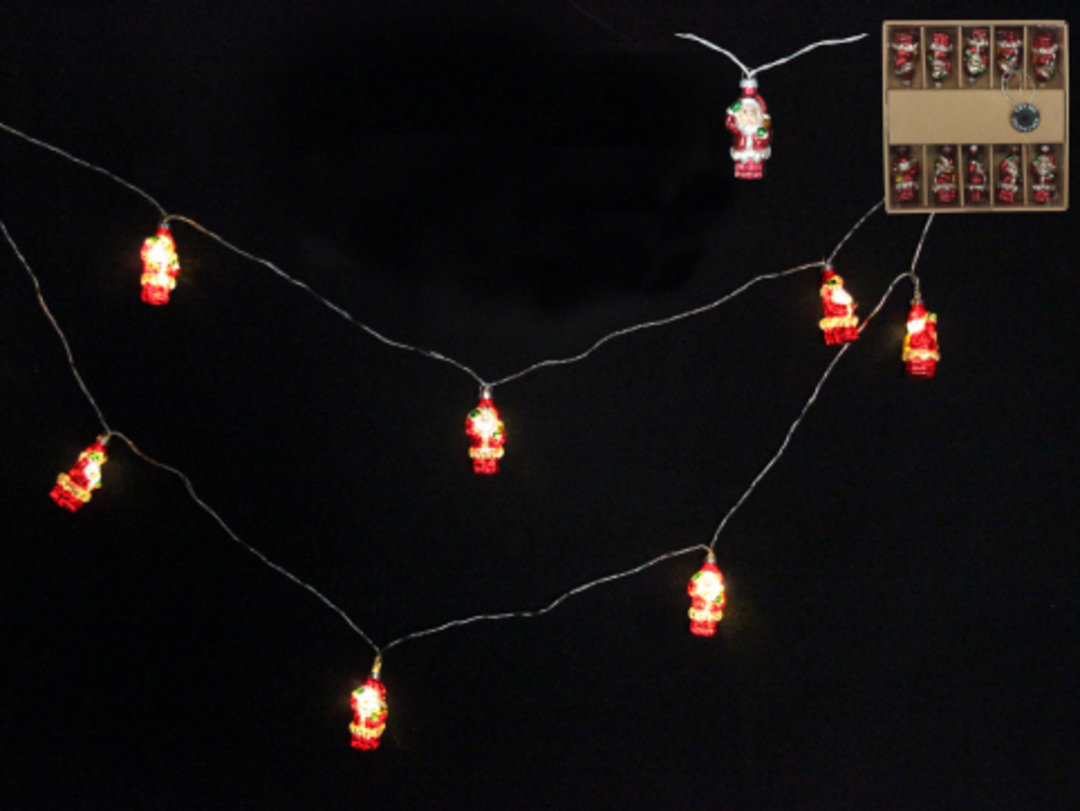 Glass Santa LED Lights 1.8 mtr image 0