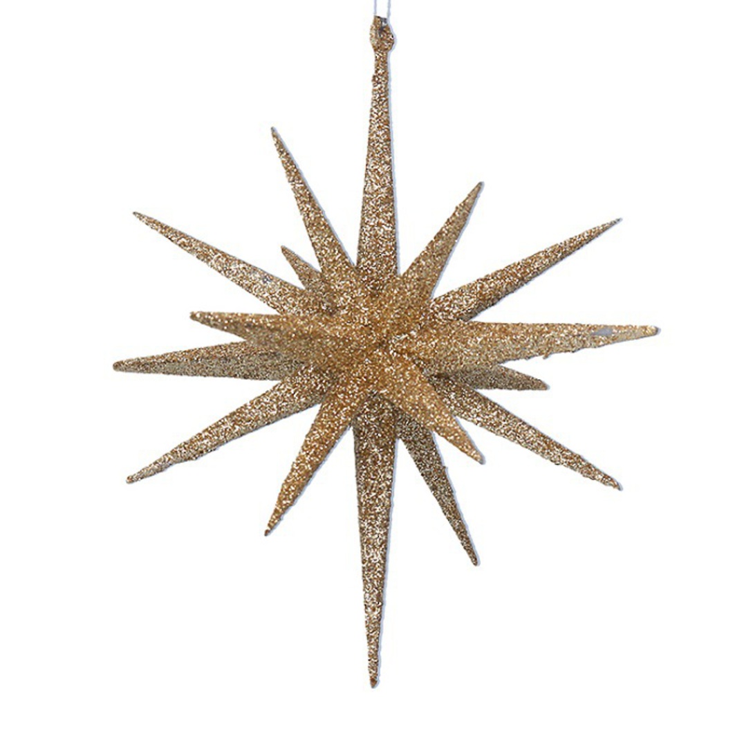 Acrylic Gold Glitter North Star 15cm *ETA NOV image 0