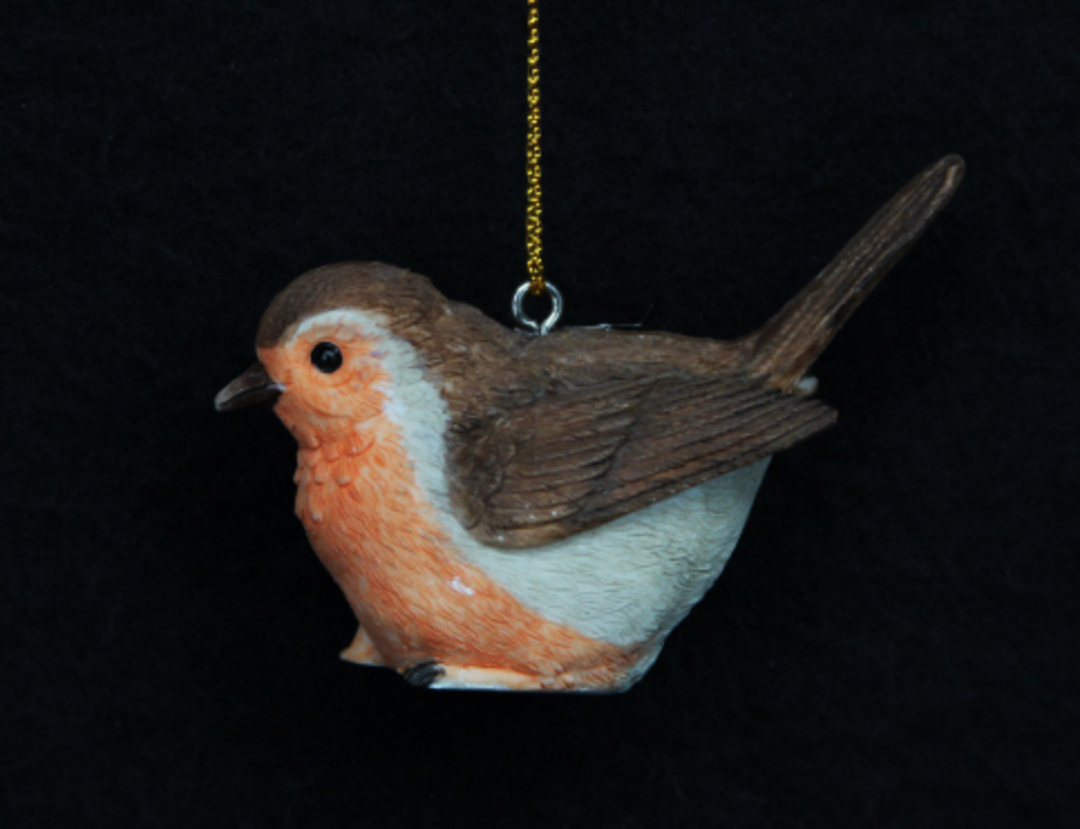 Hanging Resin Robin 6cm image 0