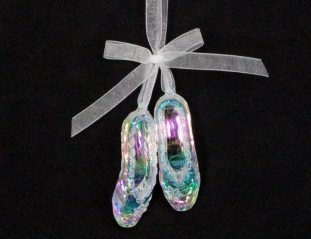 Hanging Rainbow Iridescent Ballet Shoes image 0