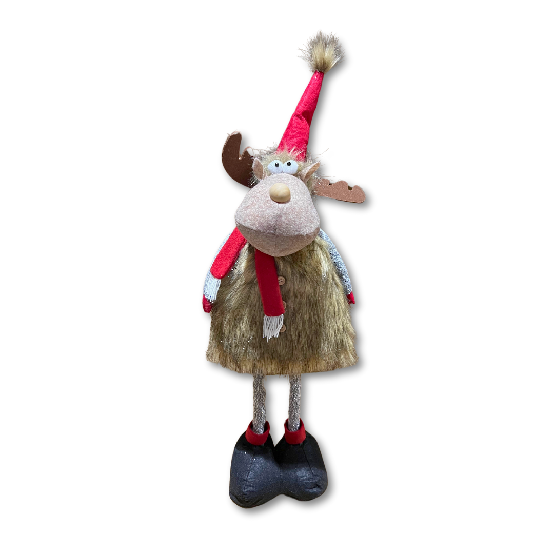 Plush Tall Xmas Reindeer, Fur Coat *ETA NOV image 0