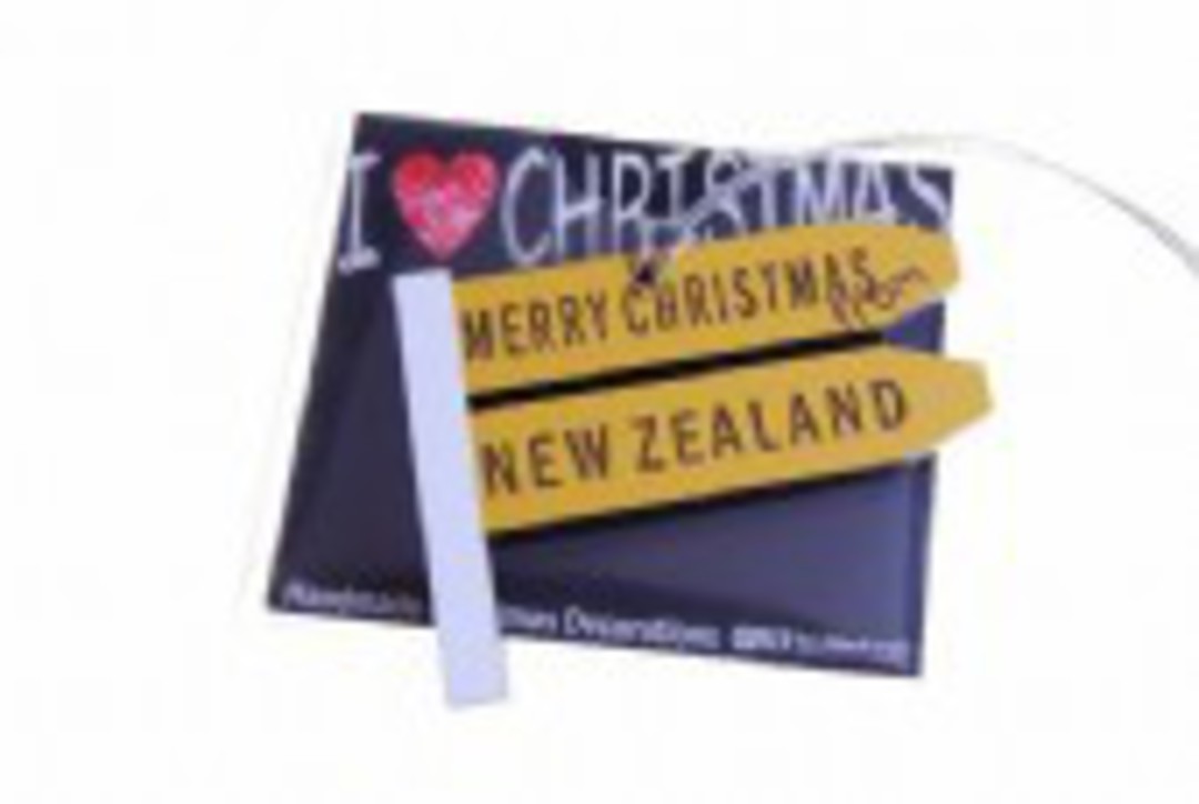 Hanging I Love Christmas, Give me a Sign, New Zealand SOLD OUT image 0