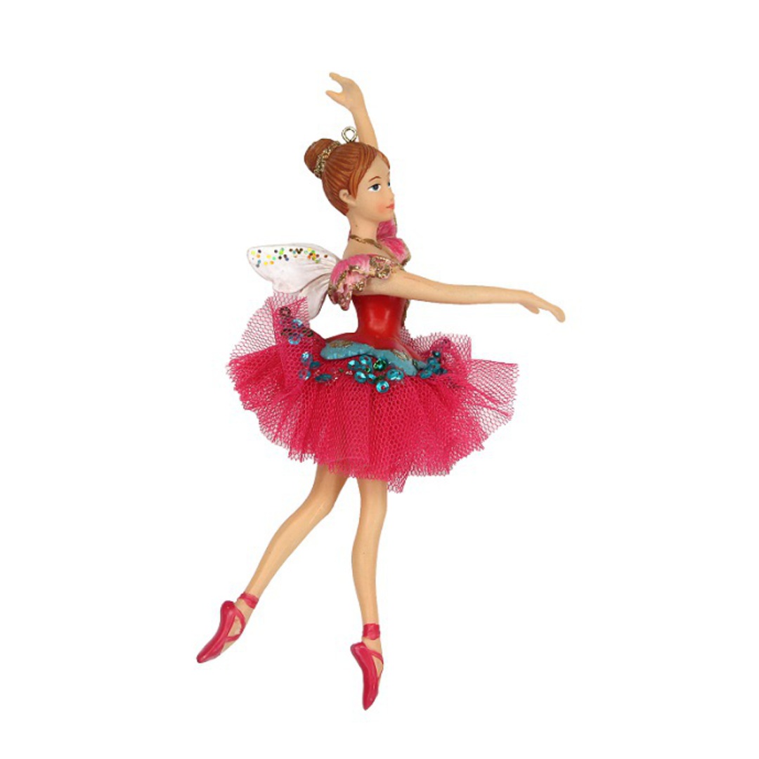 Resin Nutcracker Ballerina, Pink Skirt 14cm *ETA NOV image 0