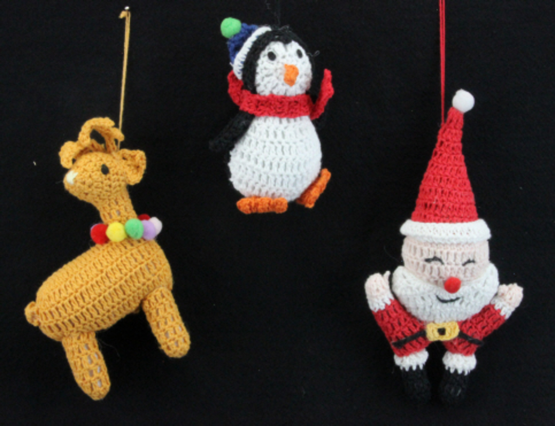 Knitted Hanging Christmas Shape 14cm image 0