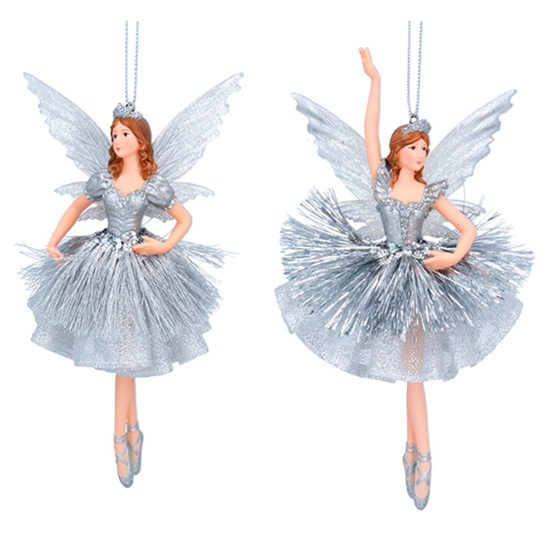 Resin Fabric Silver Party Princess Fairy 16cm *ETA NOV image 0