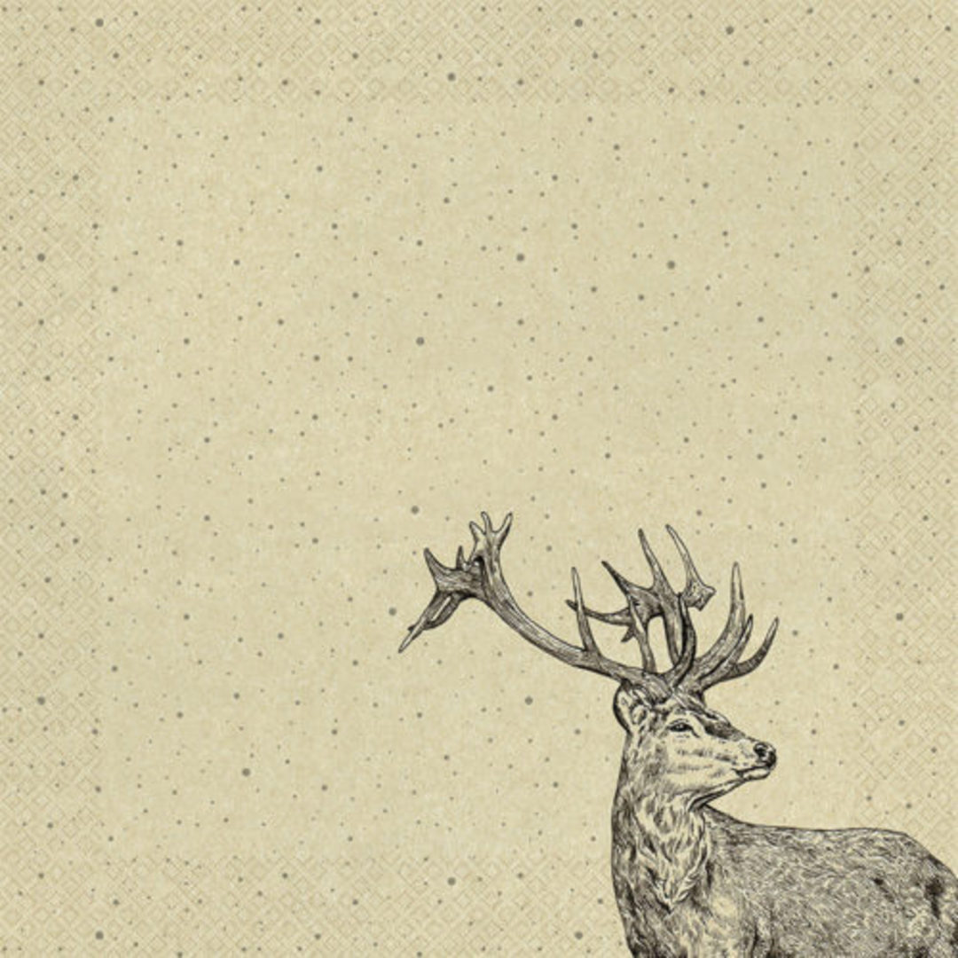 Eco Paper Napkins 33cm, Proud Deer image 1