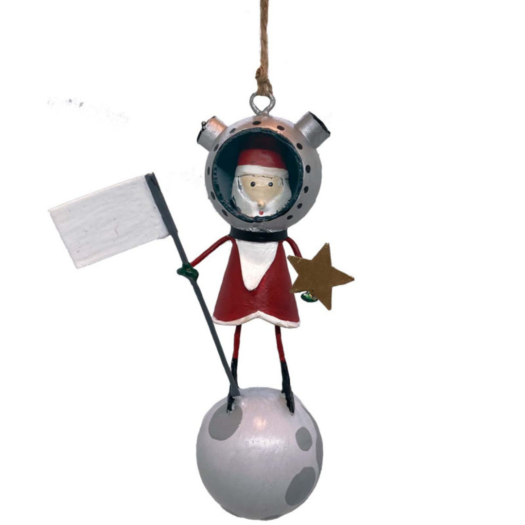 Tin Santa Astronaut 13cm image 0