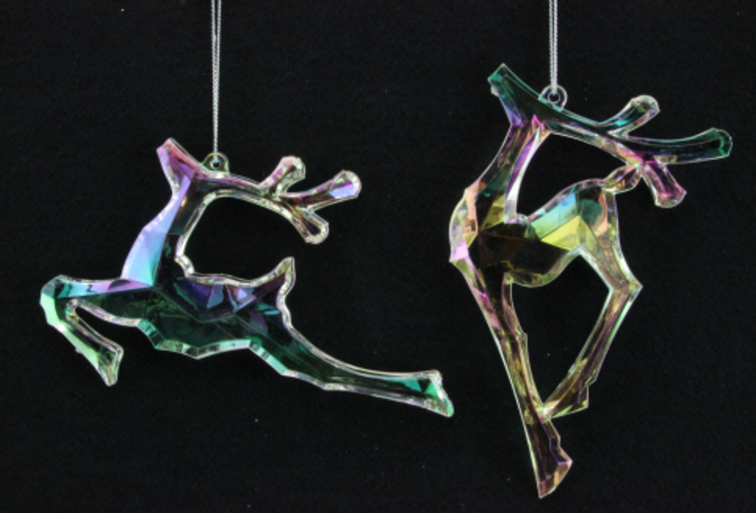 Acrylic Hanging Rainbow Deer 9 or 14cm image 0