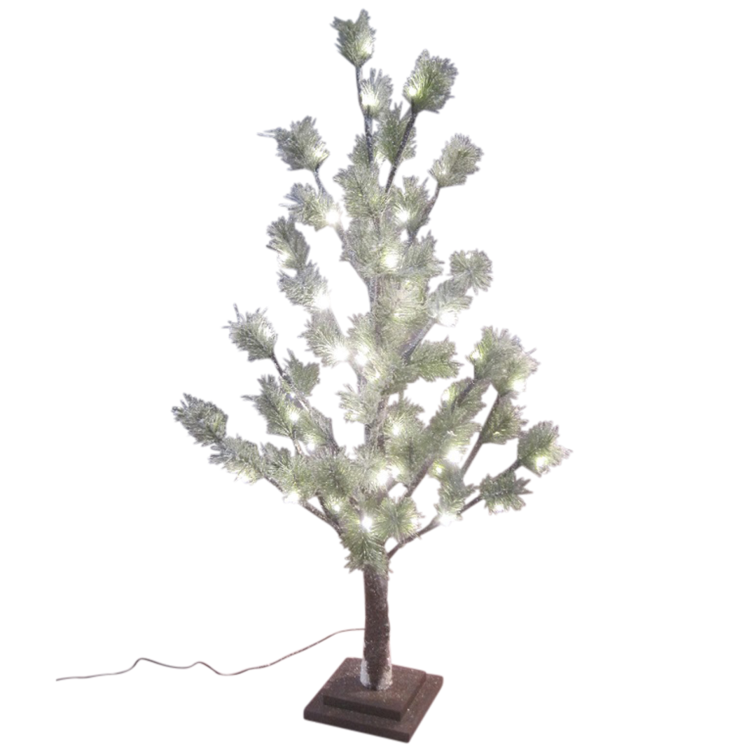 Icy Green Pine Tree 90cm, 54 LED Lights image 0